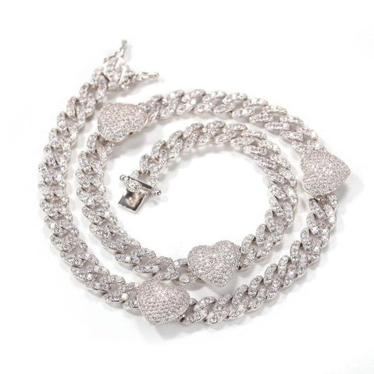 9mm Cuban Link With Heart