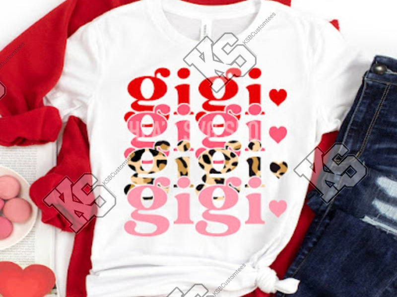 Stacked Grandma Heart Tee