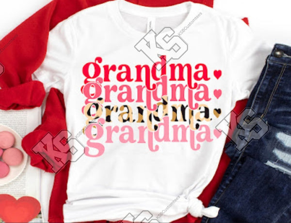 Stacked Grandma Heart Tee