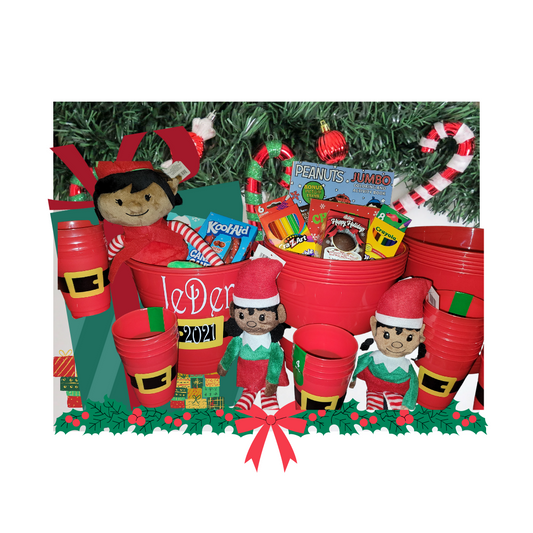 Santa's Belt Christmas Buckets
