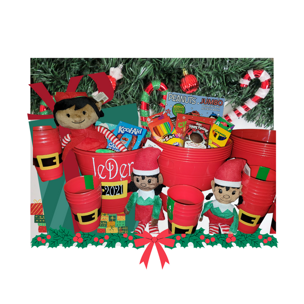 Santa's Belt Christmas Buckets