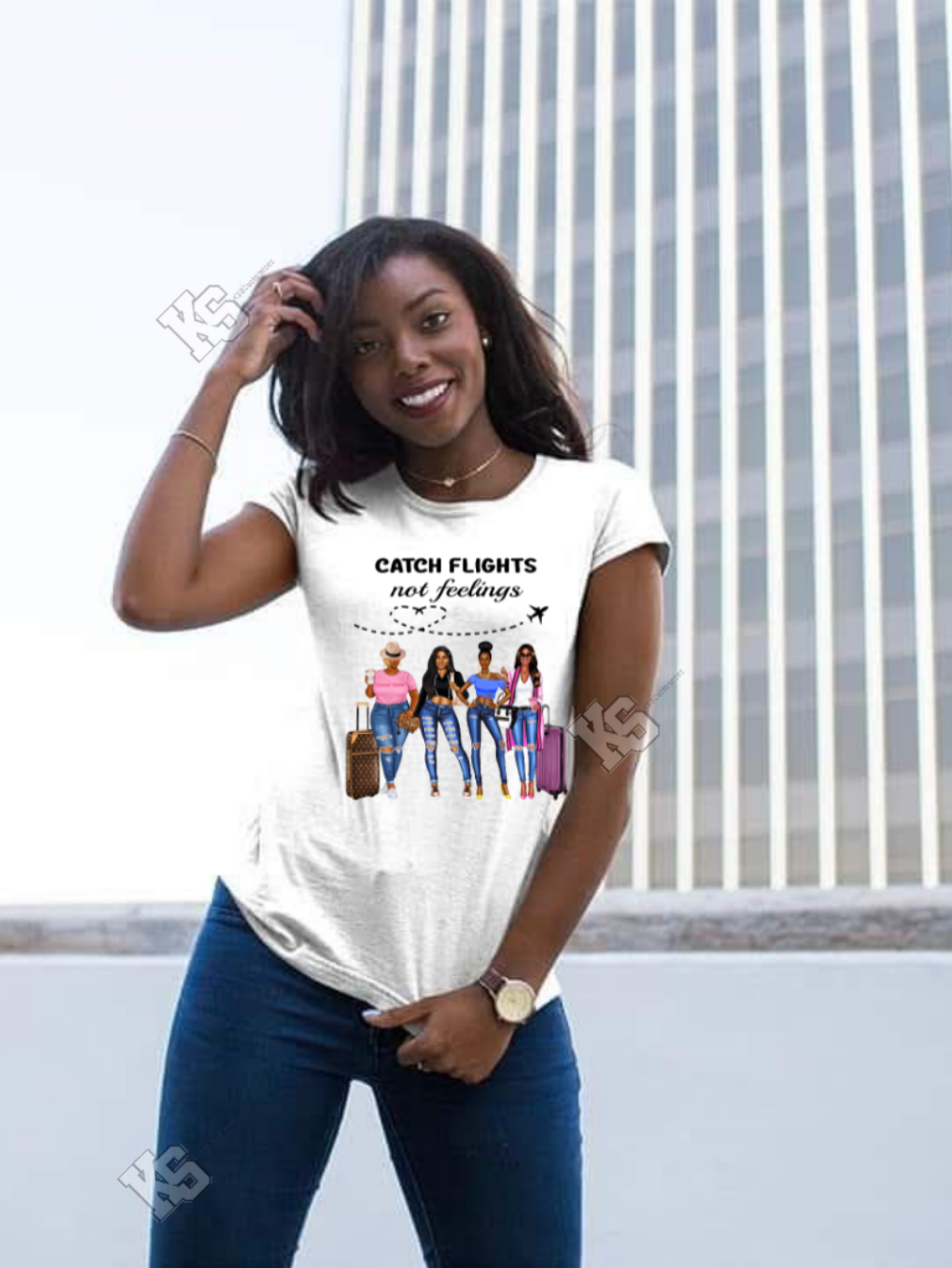 Catch Flights Not Feelings Tee