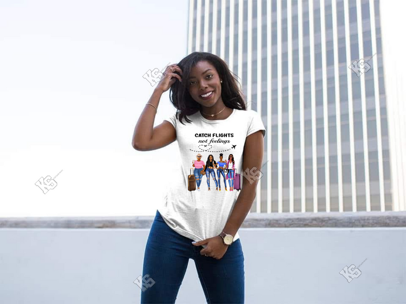 Catch Flights Not Feelings Tee