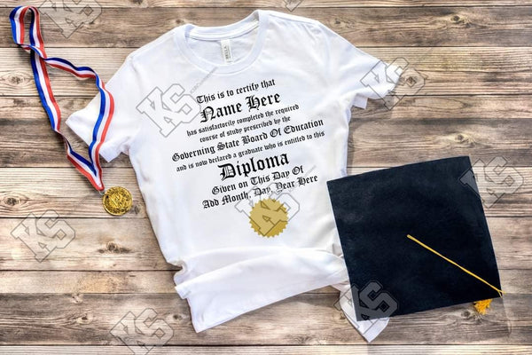 Graduation Certificate Tees