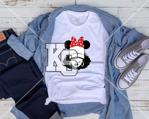 Polka Dot Bow Diva Tee