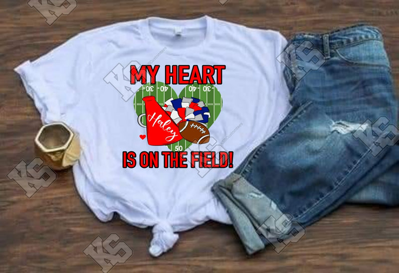 My Heart Is On The Field Tee
