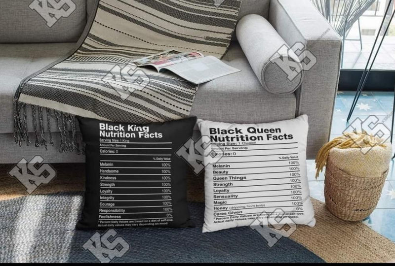 Black Queen Nutritional Facts Tee - KSBCustomTeesandThings