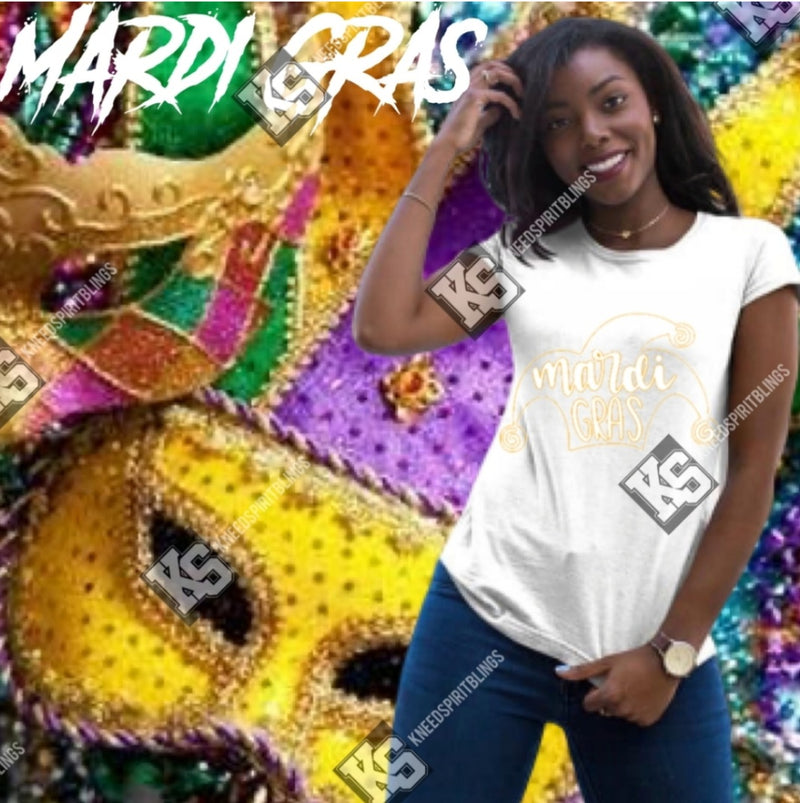 Beads and Bling It's a Mardi Gras Thing Tee