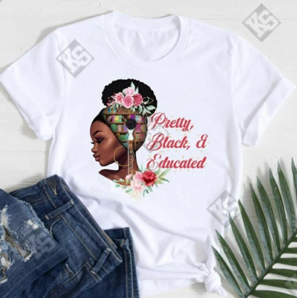 Pretty, Black and Educated Tee