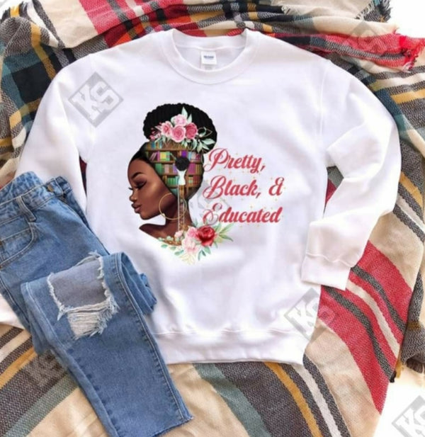 Pretty, Black and Educated Tee