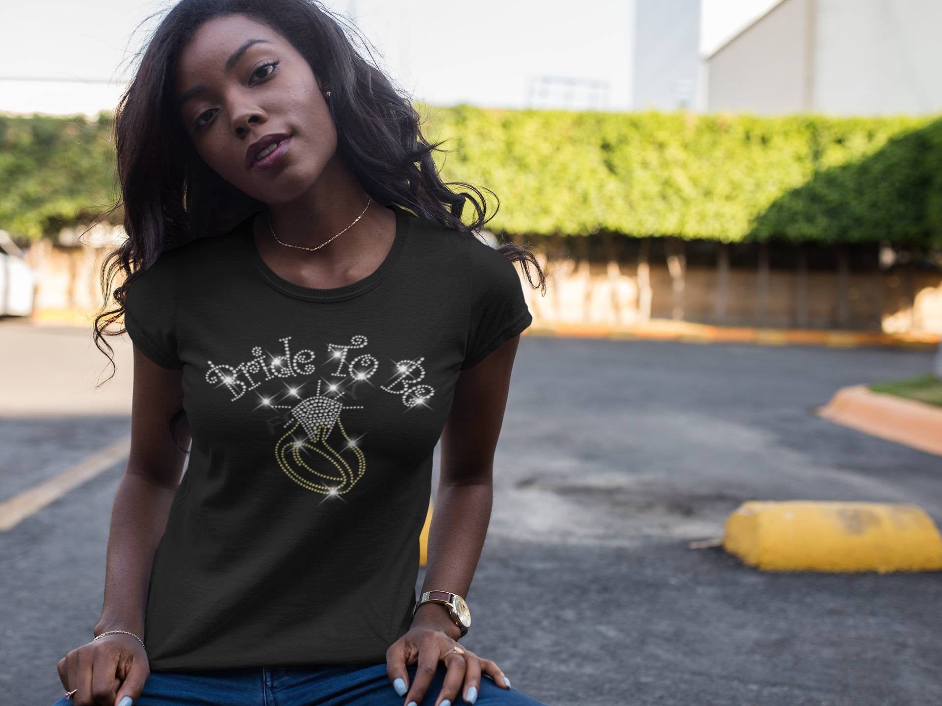 Bride To Be Bling Tee - KSBCustomTeesandThings