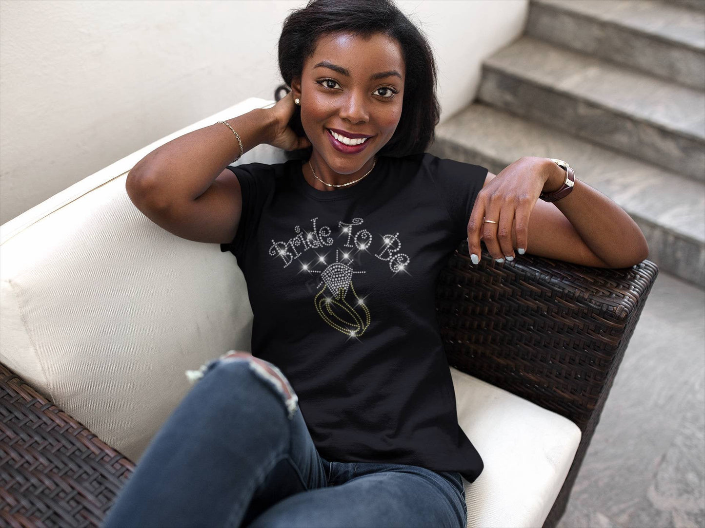 Bride To Be Bling Tee - KSBCustomTeesandThings