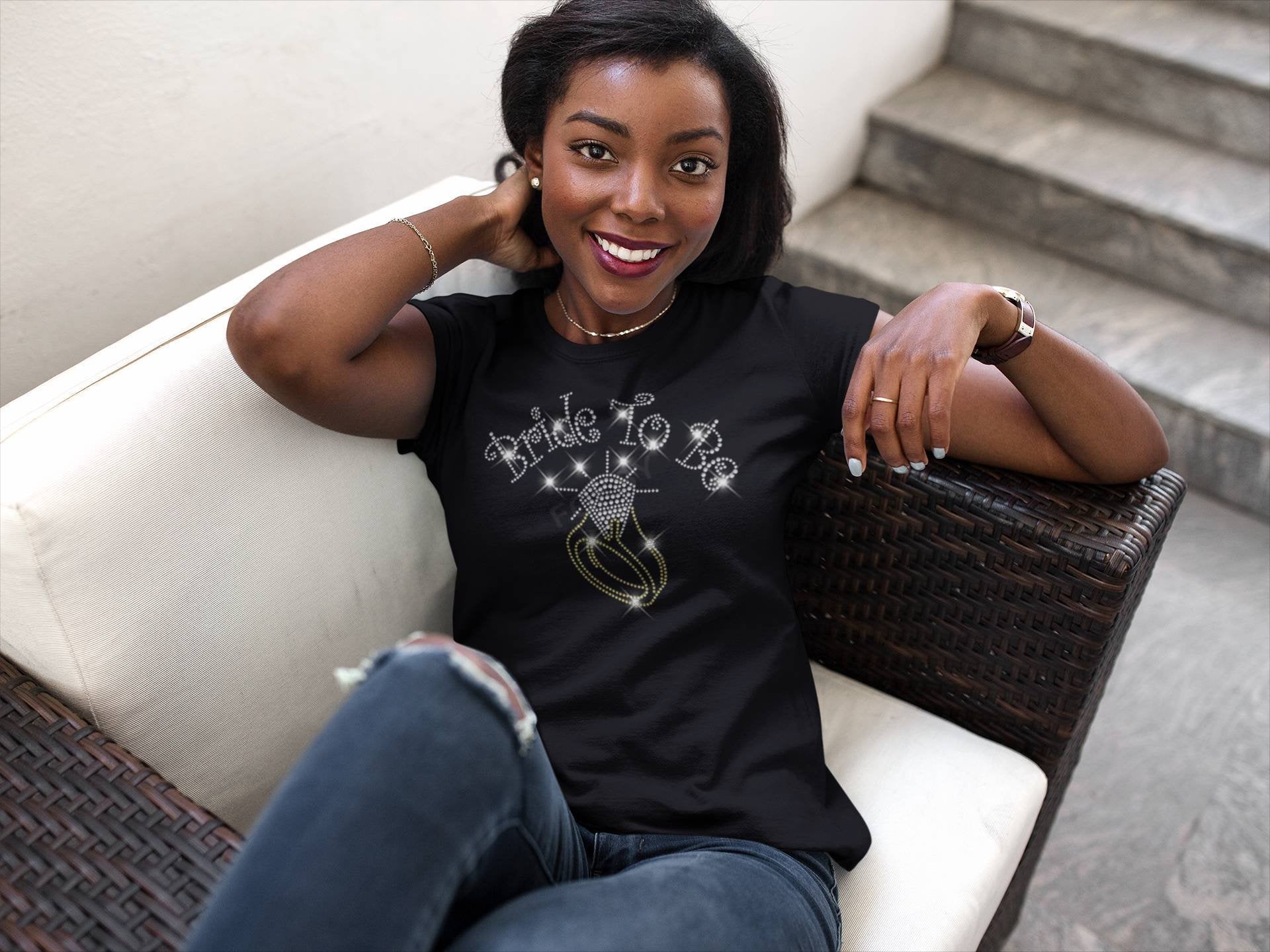 Bride To Be Bling Tee - KSBCustomTeesandThings