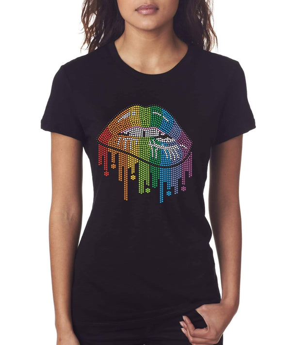 Rainbow Lip Biter Tee - KSBCustomTeesandThings