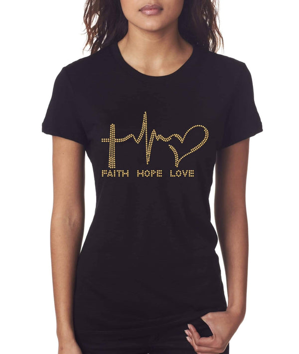 Faith Hope Love Tee - KSBCustomTeesandThings
