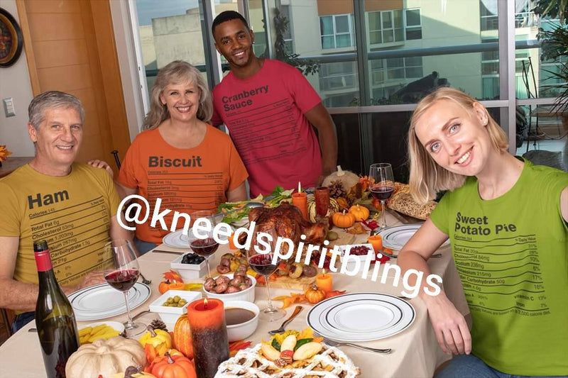 Holiday Food Nutritional Facts Tee - KSBCustomTeesandThings