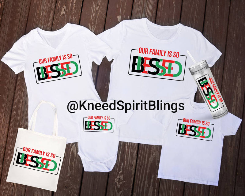 Our Family is So Blessed Kids Tee