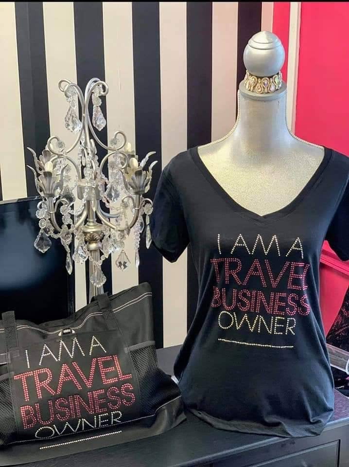 I Am A Travel Business Owner Tee and Tote Duo