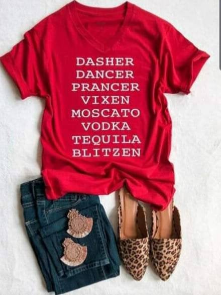 Reindeer Names Tee - KSBCustomTeesandThings