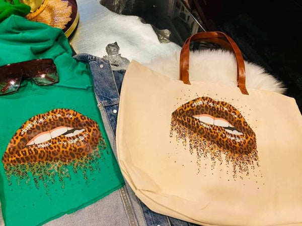 Cheetah Lip Biter Tee - KSBCustomTeesandThings