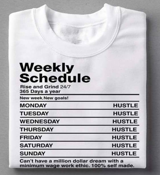 Weekly Schedule Tee - KSBCustomTeesandThings