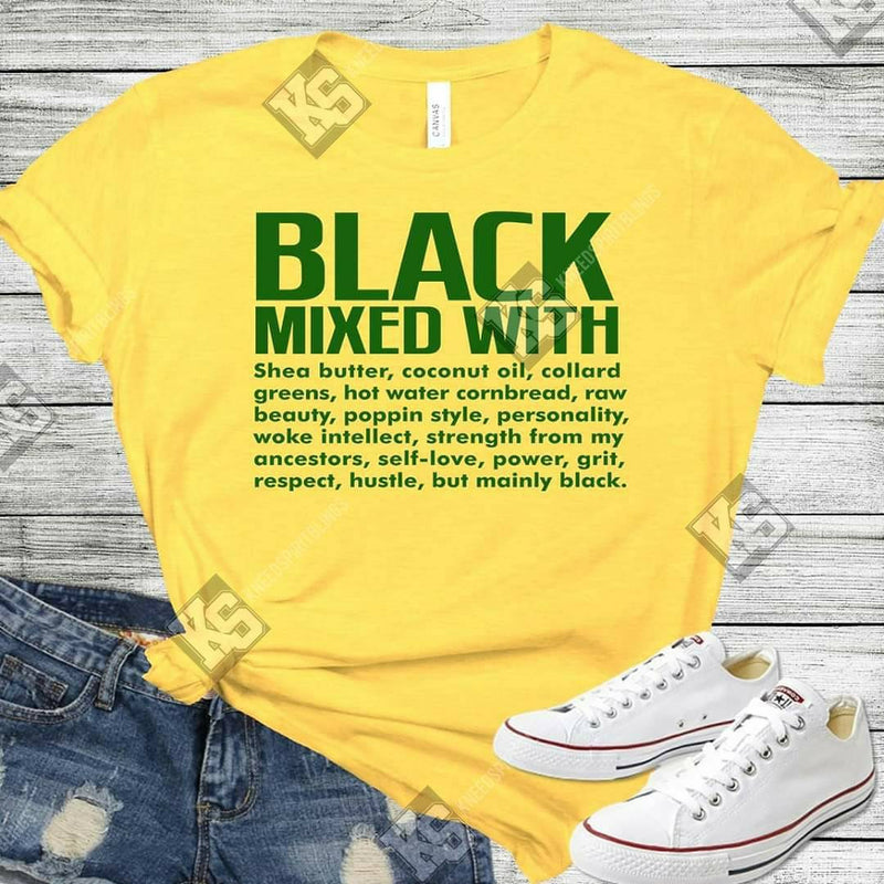 Black Mixed With Tee