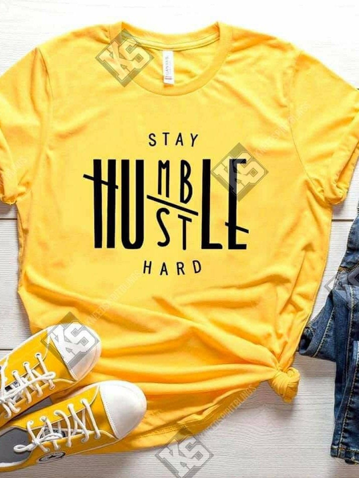 Stay Humble Hustle Hard Tee - KSBCustomTeesandThings
