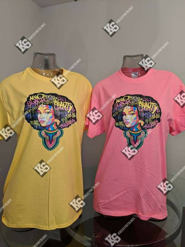 Afro Beauty Tee - KSBCustomTeesandThings