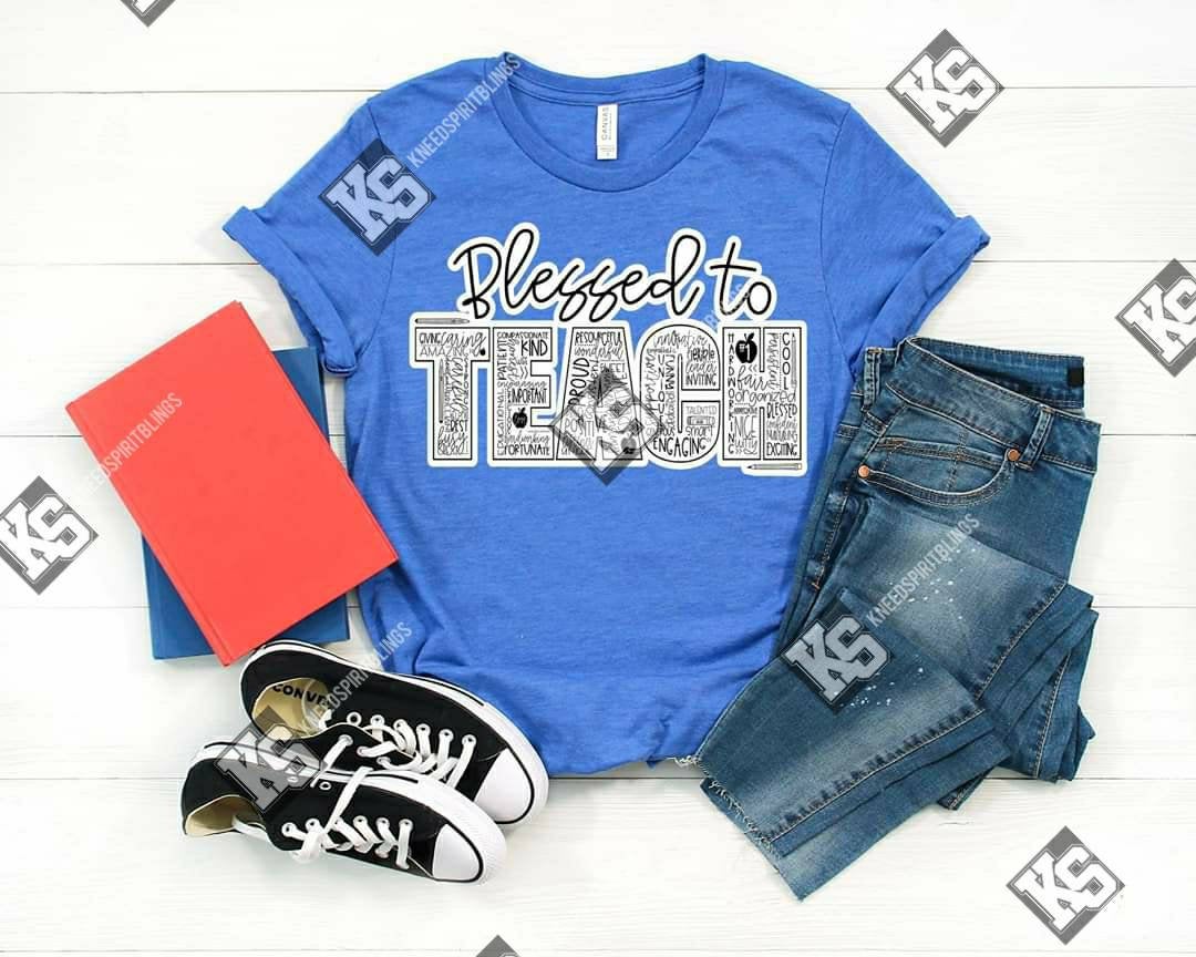Blessed to Teach Tee - KSBCustomTeesandThings