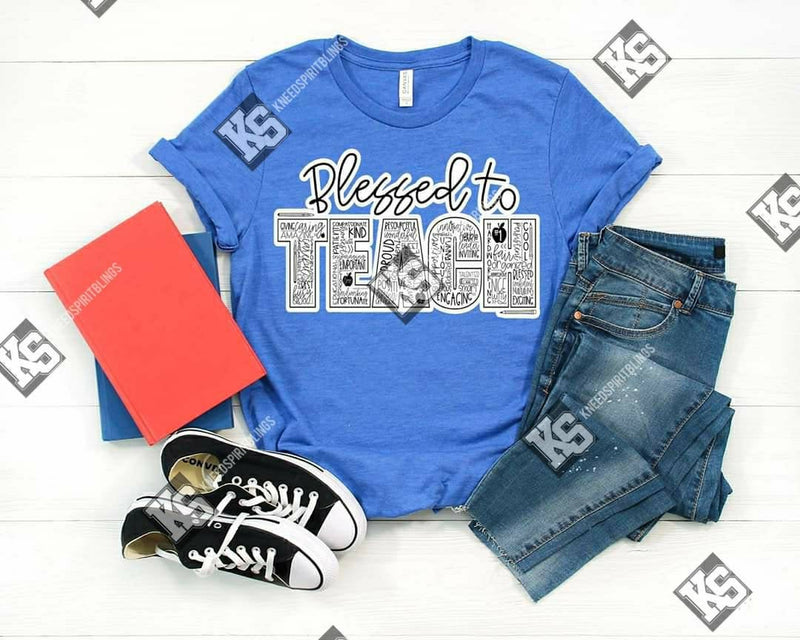 Blessed to Teach Tee - KSBCustomTeesandThings