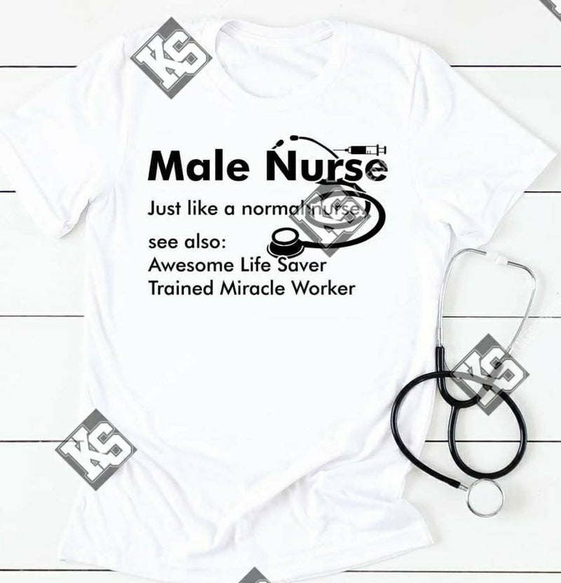 Male Nurse Tee - KSBCustomTeesandThings