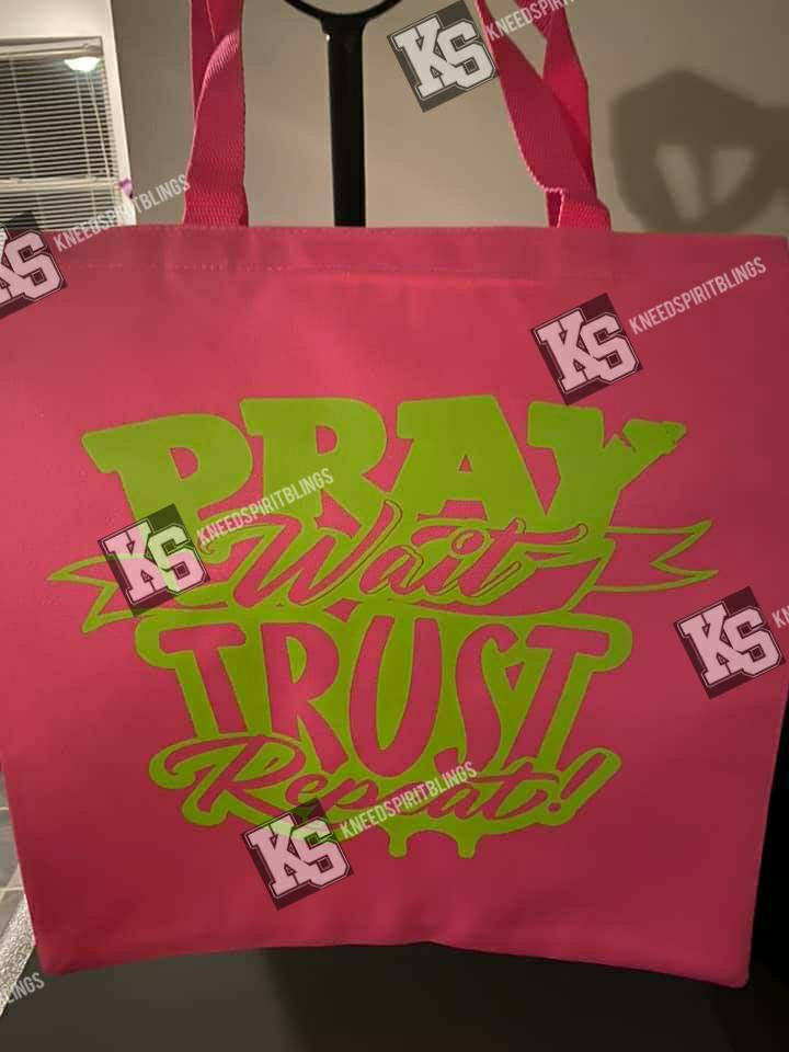 Pray Wait Trust Repeat Tee - KSBCustomTeesandThings