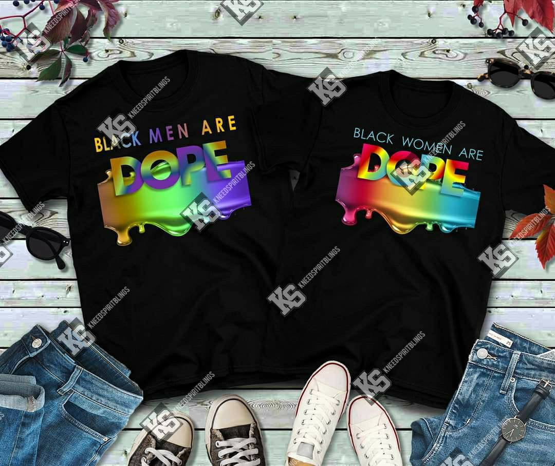 Black Men are Dope Drip Tee - KSBCustomTeesandThings