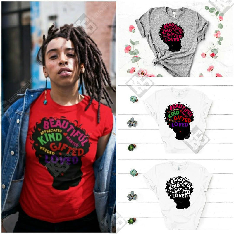 Beautiful Kind and Gifted Tee - KSBCustomTeesandThings
