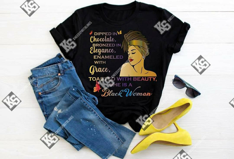 Dipped in Chocolate Tee - KSBCustomTeesandThings