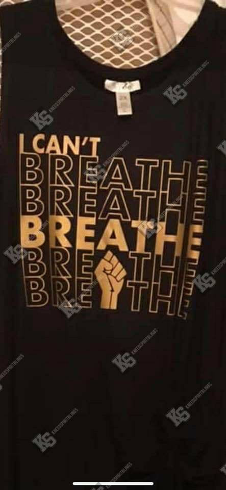 I Can't Breathe Fist Up Tee - KSBCustomTeesandThings