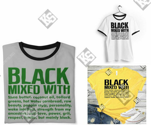 Black Mixed With Tee