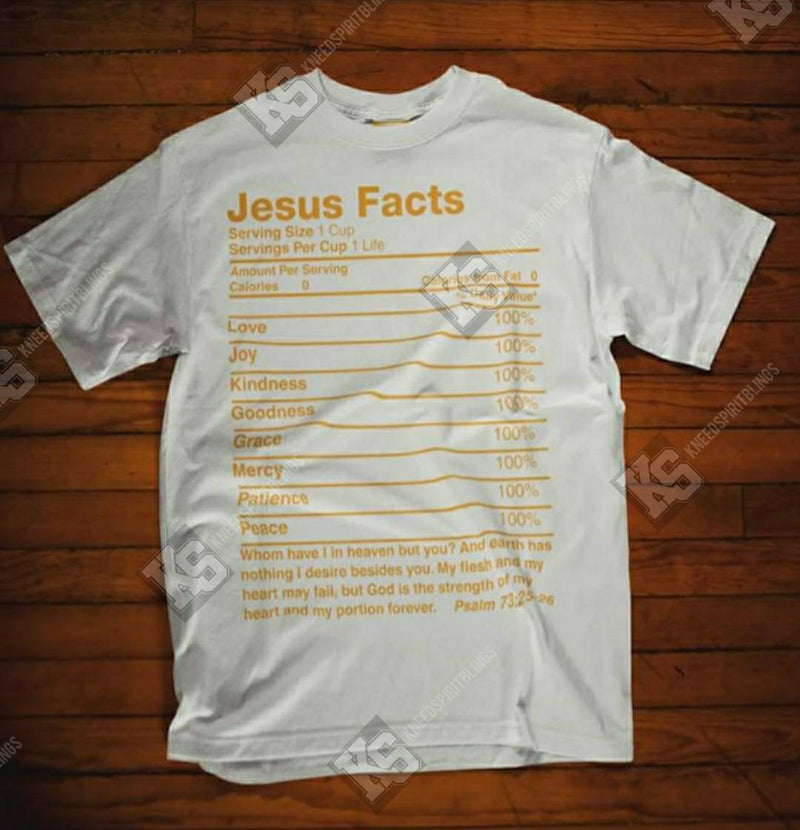 Jesus Nutritional Facts Tee