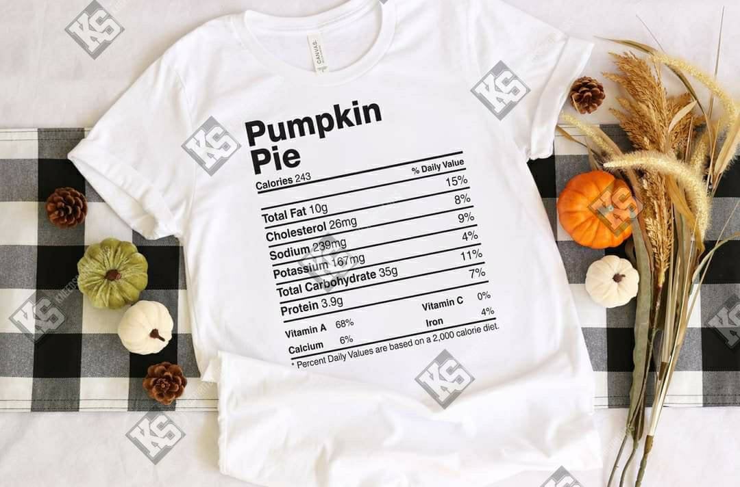 Holiday Food Nutritional Facts Childrens Tee