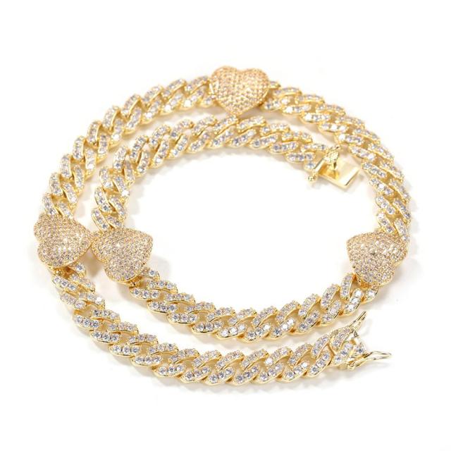 9mm Cuban Link With Heart