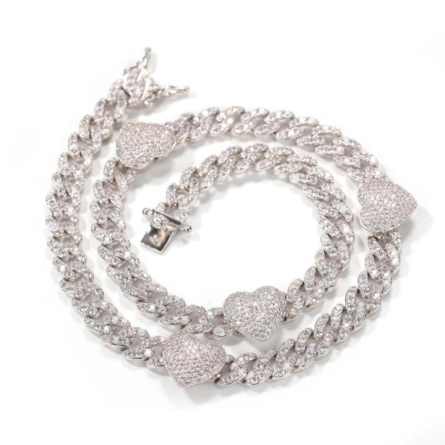 9mm Cuban Link With Heart